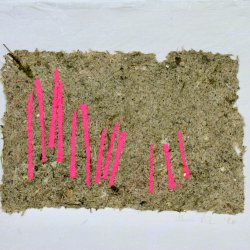  Brennnesselpapier II, Acryl auf Brennnesselpapier, 40 x 50cm, 2021